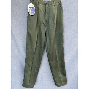 Vintage Wrangler Riata Women's 6 X 32 Pleated Pants Green NWT